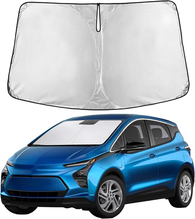 Windshield Sunshade Compatible for Chevrolet Bolt 2017-2023 2024 2025, Sun Visor for Front Windshield & Window Sun Shade Cover, UV Heat Blocker & Protector, Car Accessories
