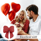 Cute Bow Car Headrest Pillow,Comfortable & Breathable Car Neck Pillows for Relief Neck Fatigue,Universal Head Rest Pillow for Cars Decoration as Birthday Gifts for Women,Girl (Red/2PCS)