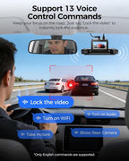 360° 4 Channel Dash Cam Front and Rear Inside, Built-in 128GB eMMC, 2K+1080P*3 Dashcam, Left Right, Voice Control, 5G WiFi Dash Camera for Cars with 4 Adjustable Lenses, IR Night Vision, M660