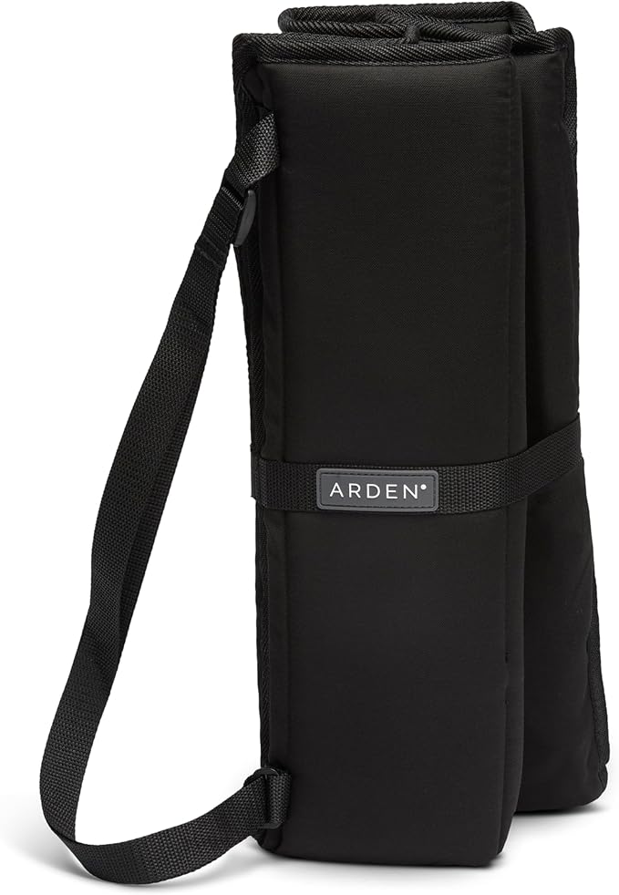 Heated Stadium Seat, Foldable, Lightweight with Carrying Strap, Foam Cushion for Comfort, Adjustable, Back Support, Multi-Functional Use As Stadium Seat or Seat Pad, Black Dyed Solid