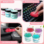 Car Cleaning Gel (Pink,Sakura) Cleaning Putty Universal Dust Cleaning Car Interior Cleaner Keyboard Dust Remover Car Slime Gifts for Men Women girl（1 pack）