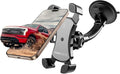 Mammoth Truck Windshield Phone Mount, Vibration Absorbing Car Phone holder with One-hand Quick Release, Double-ribbed Gooseneck, Expandable Claw Grip, 360 rotation, Extra Large Suction Cup