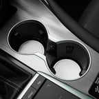 Car Cup Coaster, 4PCS Universal Non-Slip Cup Holders Embedded in Ornaments Coaster, Car Interior Accessories, White