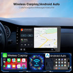 Carplay Screen for Car, 9 inch Wireless CarPlay & Android Auto,Backup Camera,Double Din Car Stereo,GPS Navigation, ZLink,Audio Receivers, Music Player (9 inch)