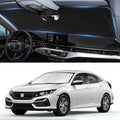 Custom Fit Civic Windshield Sunshade for 2016-2021 Honda Civic Accessories Front Window Shades Cover for Windshield Sun Visor Screen Protector 210T Reflective Blocks UV Rays Heat Damage Keep Cool