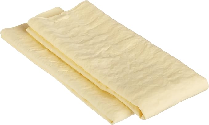 Super Absorbent Drying Synthetic Chamois Cleaning Cloth, Machine Washable, 26" x 17", Yellow, 2 Pack