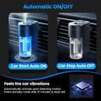 Car Vent Air Freshener, Smart 3-Speed Adjustable Car Diffuser, Rechargeable Essential Oil Diffuser, Long Lasting Fragrance, with 3 x 10ml Ocean Essential Oils, Ocean