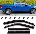 in-Channel Rain Guards Window Visors Side Wind Deflectors Vent Guard Shade for Ford F-150 SuperCrew/Crew Cab 2009-2014,Sun 194155,in Channel 4-Pieces Set