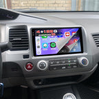 4+128G 9" Car Radio for Honda Civic 2006 2007 2008 2009 2010 2011 | Touch Screen Wireless CarPlay/Android Auto, 5GHz WiFi, Bluetooth 5.0, EQ, GPS Navigation, 1280 * 720, Backup Camera