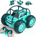 Amphibious Remote Control Car,Rechargeable RC Cars Toy 360° Flips Rotation Stunt Crawler 15KM/H 4WD All Terrain Outdoor Indoor Toy for Kids Boys Girls 3-12