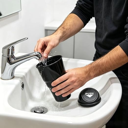Cup Holder Trash Can, Leakproof Car Trash Can with Lid, Trash Bin for Car Accessories, Mini Garbage Bin Organizer for Automotive Office Home Kitchen, Applicable to Women and Men