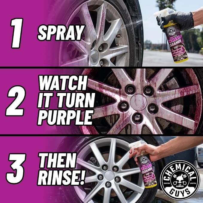 Two Face Wheel Cleaner, Color Changing Wheel Cleaner, Safe for Cars, Trucks, SUVs, Motorcycles, RVs & More, Extra Large Size 32 fl oz - CLD30332