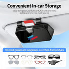 Sunglasses Holder for Car Visor Leather Eyeglasses Organizer Case for BMW X3 X5 X7 X1 3 4 2 5 Series Accessories