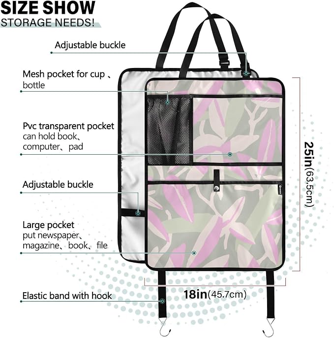 Kick Mats Backseat Protector with Anti Kick Design Offering Safety and Space for Backseat Essentials