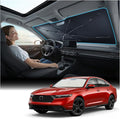 Windshield Sun Shade Umbrella for Civic - [Vinyl Coating Heat Shield] Protect Car from Sun Rays & Heat Damage Keep Cool and Protect Interior, Spring Structure Edge