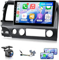 8Core 64G Android Car Stereo for Honda Civic 2006 to 2011 Apple CarPlay Android Auto, 10.1IN IPS Touch Screen for Civic Head Unit 5G WiFi GPS Navi FM RDS EQ DSP HiFi Audio Receiver SWC Camera