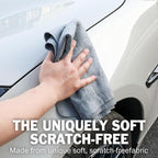 6 Pack Premium Shammy Cloth for Car Drying, 26”x17” Chamois Towel for Car, Super Absorbent Shammy Towel for Car, Reusable Soft Car Drying Towels