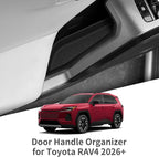 4Pack Door Side Storage Box for Toyota RAV4 2026 | Front & Rear Door Storage Organizer Boxes,TPE Interior Accessories