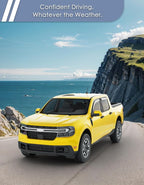 in-Channel Window Rain Guard for Fit for Ford Maverick 2022 2023 2024 2025 2026 Rain Guards Side Truck Window Visors Low Profile Vent Visor Window Deflectors Vent Shades Car Accessories