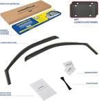 Goodyear Shatterproof in-Channel Window Deflectors for Trucks GMC Sierra 2007-2013 Regular Cab, Rain Guards, Vent Visors Deflector, Truck Accessories, 2pcs- GY003401LPv