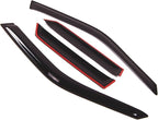 Outside Mount Window Vent Visors Rain Guards Compatible with Chevrolet Corsica 1988-1996 | Side Window Wind Deflectors Rain Shields | Smoke Tinted, 4 Pcs Set, DGWV-038
