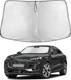Windshield Sunshade Compatible for Audi SQ6 e-tron 2025 2026 2027, Sun Visor for Front Windshield & Window Sun Shade Cover, UV Heat Blocker & Protector, Car Accessories