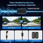 Dash Cam Hardwire Kit USB-C with, 4-Level Adjustable Low Voltage Auto-Cutoff (11.6V/ 23.4V),Acc Detection,LED Volt Display, 3-Lead Cable for 24/7 Parking Mode,12V-24V to 5V/3A Adapter for Dash Camera