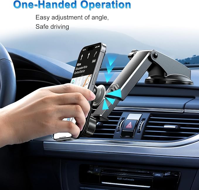 for Pop Socket Car Mount, Suction Cup Socket Grip Holder for Car with Strong 3M Sticky Adhesive, Dashboard Windshield Car Phone Holder Works for Popsocket, Fits All Smartphones with Pop Grip