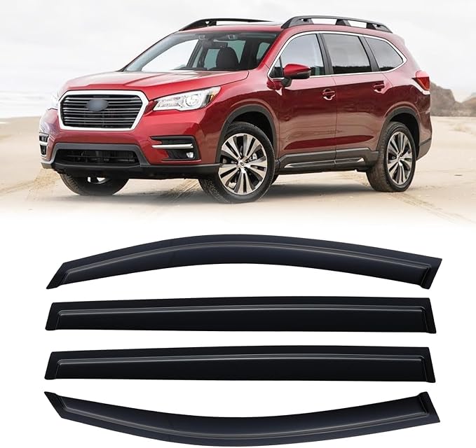 Window Rain Guards Replacement for Subaru Ascent 2019-2025, Window Visor Guard Vent Wind Shade Deflector Rain Shield Protector Sun Visor for 19-25 Ascent,Tape-on/Outside-Mount, 4PCS