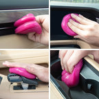 Keyboard Cleaner Universal Cleaning Gel,Slime for Detailing Car Interior Dust Putty Cleaning Goop Cleaner Wipes Swaps for PC Tablet Laptop Keyboards, Cameras,Car Vents, 160g/5.6oz,Rose Red