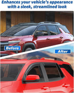 in-Channel Rain Guards Fit for Chevy Equinox 2025 2026(NOT for EV) Extra Durable Window Rain Guard Window Deflectors Low Profile Window Vent Visors Shades Car Accessories-4PCS