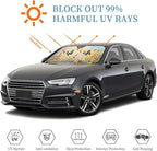 Windshield Sun Shade Flying Butterfly Art Watercolor Car Front Window Sunshade Cover for Truck SUV Blocks UV Rays Automotive Visor Interior Protector 55 x 30 inch
