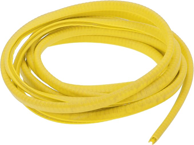 Universal Car Door Edge Protective Sealing Strip U-Type Door Scratch Protection Guard, 9.84ft 300cm, Anti-scratch Collision, PVC Iron, Yellow