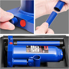 4 Ton / 8000 lbs Lifting Automotive Welded Hydraulic Bottle Jack for Car SUV Pickup, Auto Repair, with Manual Handle & Carrying Storage Case, Blue