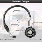 Tire Pressure Gauge 100psi Glow in The Dark, 2.5” Dial Mechanical Tire Gauges for Tire Pressure, Certificated Accuracy Analog Air Pressure Gauge for Cars, Trucks, Bicycles.