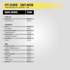 GM1483B Single DIN Dash Kit Compatible with Select 1995-05 Cadillac, Chevrolet and GMC Full Size Trucks - Car Stereo Radio Install Kit - Single DIN Radios Only - See Fit Guide in Images