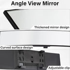 Rear View Mirror, Universal 11.4 Inch Interior Clip On Panoramic Convex Mirrors for Car Accessories, HD Anti Glare Wide Angle and Reduce Blind Spot, Extended Rear View Mirror for Cars, SUVs, Trucks
