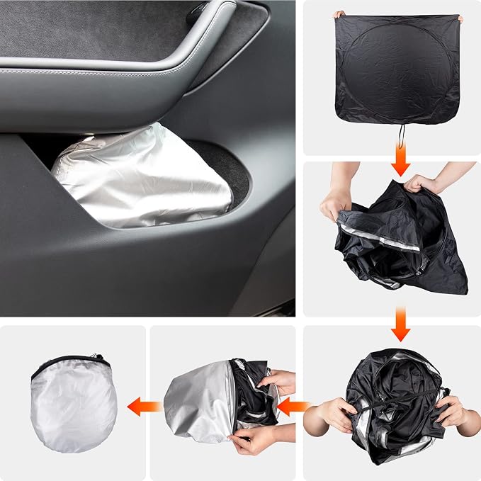 for Toyota Tundra Car Sun Shade Windshield for Tundra 2006 2005 2004 Window Sunshade Fit Toyota Matrix 2003-2013 Foldable Sun Visor Protector 210T Shades Block UV Ray Pickup Truck Accessories