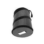 Automotive Waterproof Portable Collapsible Small Trash Can Garbage Container fits Most Cars,Polyethylene, SUVs, and Trucks Gray
