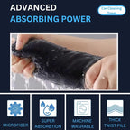 8-Pack Microfiber Car Towels – Super Absorbent, Large Drying Towels for Cars (600 GSM, 16" x 12")