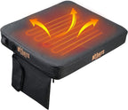 Portable Heated Seat Cushion, Memory Foam Heating Seat Pad for Outdoor Stadium Bleacher Camping, Power Bank Not Included（Black）