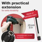 Drill Brush Attachments for Cleaning [Set of 6] Universally Cleans Cars, Rims, Upholstery, Tiles, and More I Brush Drill Attachment for Cleaning I Drill Brush for Car Detailing (Red)