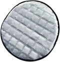 1 PC Steering Wheel Sunshade Cover, 16.93" Slip-on Steering Wheel Heat Shield Protector, Foldable Portable Anti-Scalding Cooling Driving Handle Sun Cover, Universal for Most Cars (Silver)