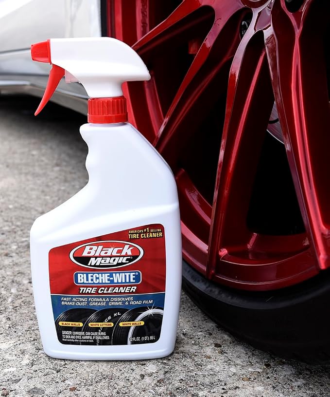 120066-4PK Bleche-Wite Tire Cleaner, 32 oz. (Pack of 4) - Fast-Acting Formula Dissolves Brake Dust, Grime and Road Film Off Tires