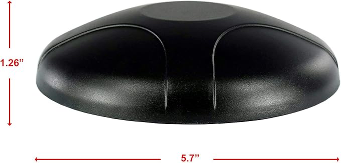 5-in-1 Professional Low-Profile MIMO LTE + Wi-Fi + GPS Screw Mount Combination Vehicle Antenna Compatible with Cradlepoint, Digi, Peplink and Other Modems/Routers (ANT-500-221)