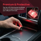 2PCS USB LED Car Interior Atmosphere Lamp,Multicolour Portable Mini | 5V USB-A plug-in, soft accent glow, no wiring, decor night light, car accessories for cars, SUVs, trucks