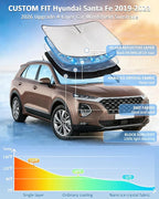 for Hyundai Santa Fe 2019-2023 Windshield Sun Shade - 4 Layers Car Sunshades for Front Windows Shade Cover Custom Fit Santa Fe Sun Visor 250T Retractable Shade Blocks UV Rays Car Accessories