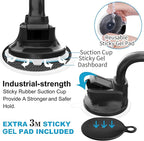 Magnetic Car Phone Holder Mount [6 Strong Magnets], Cell Phone Holder Car [Suction Cup], Phone Car Holder Mount [Windshield Dashboard] fit for Most Smartphones