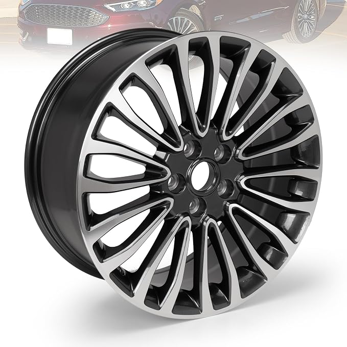 Replacement New 18'' x 8.5" Aluminum Alloy Wheel Rim Compatible with Ford Fusion 2017-2018, Factory Replacement Rim, OE Direct Replacement
