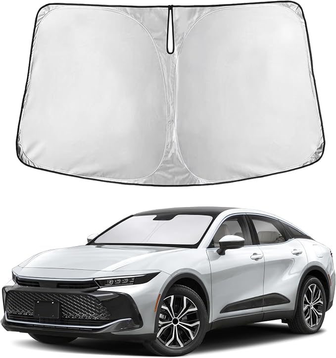 Windshield Sunshade Compatible for Toyota Crown 2023-2024 2025 2026, Sun Visor for Front Windshield & Window Sun Shade Cover, UV Heat Blocker & Protector, Car Accessories